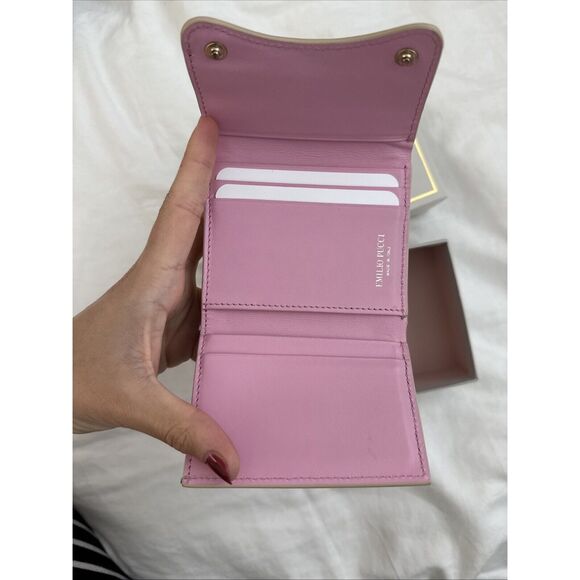 Emilio Pucci Tri Fold Pouch Wallet W/box - Picture 10 of 16